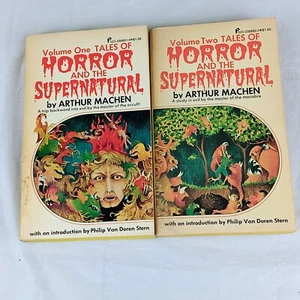 Arthur Machen TALES OF HORROR AND THE SUPERNATURAL Vol. 1 & 2 1976 Paperbacks - Picture 1 of 21