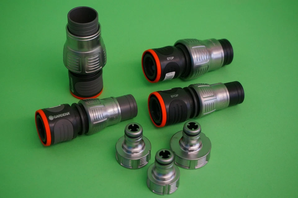 GARDENA® Premium Hahnverbinder Schlauchverbinder o. Wasserstop - zur Auswahl - Bild 1 von 1