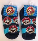 New Nintendo Super MARIO No-Show Toddler Socks 2 pair Sock Size 6-8.5 Baby Socks