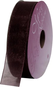 Sheer Organza Ribbon, 7/8 inch by 25 Yards, Burgundy, 91805/25-018 - Picture 1 of 12