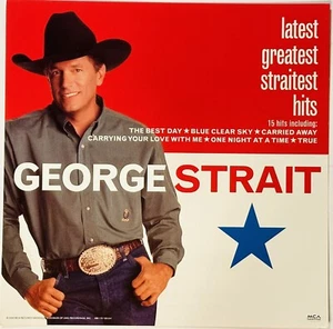 Póster foto cuadrado plano George Strait 12 X 12 último gran promocional 2000 - Imagen 1 de 2