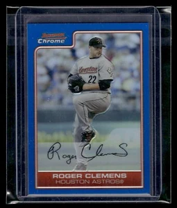 2006 Bowman Chrome Blue Refractor #90 Roger Clemens /150 Astros - Picture 1 of 2