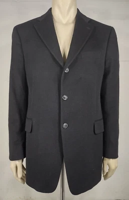 Arnold Brant black 100% Cashmere 3 button blazer jacket size 44 L - Image 1 of 4