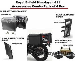 Royal Enfield "Caja de alforjas negra con paquete combinado de 4 Himalayan 411" - Imagen 1 de 6