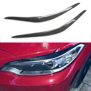 Real Carbon Fiber Eye Lid Brow Eyelid Headlight for BMW M2 F22 F23 220i 2014 18 - Bild 1 von 6