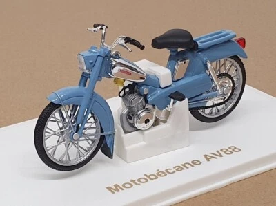 Norev 1/18 Scale 182057 - Motobecane AV88 Motorbike - Blue - Image 1 of 4