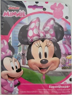 Disney Minnie Mouse Forever  Head Jumbo 26" Foil Balloon By Broward Balloons - Image 1 of 2