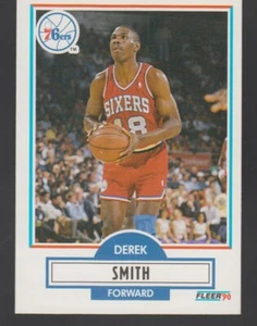 Derek Smith Philadelphia 76ers 1990-91 Fleer #145 - Picture 1 of 2