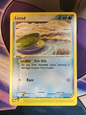 Lotad 66/100 EX Sandstorm 2003 Non Holo Pokemon Card LP- Near Mint