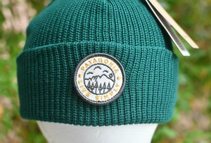 Patagonia Kid’s logo Beanie Live Simply Crest One Size Pinyon Green Poly - Picture 1 of 8