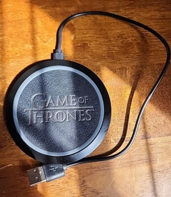 Game of Thrones Wireless Phone Charger - Limited Edition - NO BOX - Tested/Works - Image 1 of 3