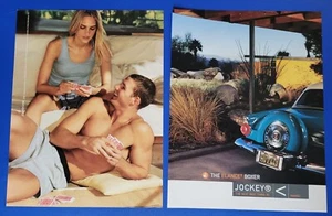 2001 VINTAGE 2 PAGE PRINT AD - JOCKEY UNDERWEAR AD - THE  ELANCE BOXER - AD ONLY - Picture 1 of 1