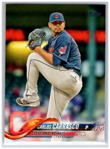 #120 Carlos Carrasco Cleveland Indians 2018 Topps Base - Imagen 1 de 2