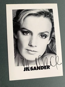 JIL SANDER Modedesignerin signiert signed seltene Autogrammkarte 10x15 - Picture 1 of 1