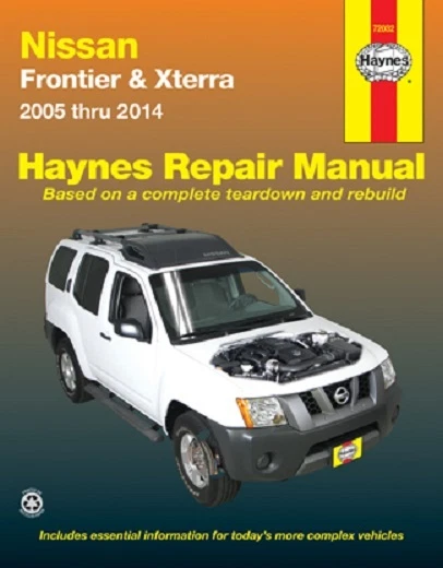 2005-2014 Nissan Frontier Xterra XTrail Repair Repair Shop Workshop Manual 2378 - Image 1 of 1