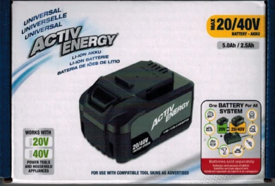 ACTIVE ENERGY ACTIV ENERGY Akku 20/40 V 5,0 Ah 2,5Ah Für FERREX Geräte (XYZ652A)