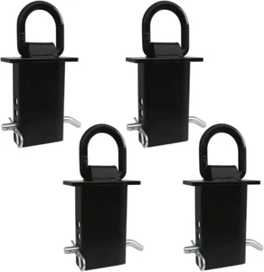 D-Ring Stake Pocket Tie Downs 4PK – 16,200 lbs Capacity for Utility Trailers, - Picture 1 of 12