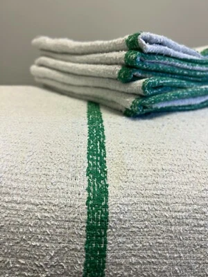 600 PIEZAS NUEVAS FREGONAS BAR RAYAS VERDES TOALLAS BAR RESTAURANTE TOALLAS LIMPIEZA Foto 1 de 3