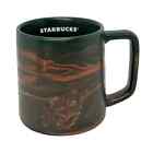 Starbucks 2022 Copper Bronze Green Swirl Ceramic Coffee Tea Mug Cup 12 oz