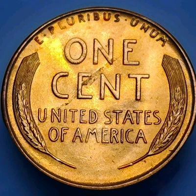 BU 1955 S Filled? Wheat Penny Lamination Error On Reverse Doubling On Obverse - Image 1 of 4