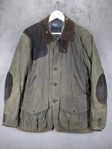 Vintage Polo Ralph Lauren Wachs Baumwolle Jagd Schießen Jacke Herren Medium Slim Fit - Bild 1 von 17