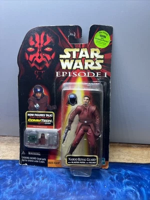 星球大战第 1 集 Naboo Royal Guard 3.75 英寸可动人偶 1999 孩之宝全新  — 第 1/2 张图片