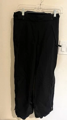 Pantalones Patagonia De Colección Para Mujer Talla 10 Negro Nieve Esquí Pierna Lateral Cremallera Completa Invierno Foto 1 de 4