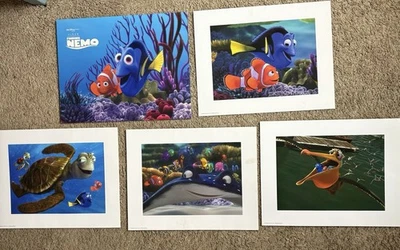 Finding Nemo 石版印刷套装 2002 年迪士尼商店独家 4 件 11x14 — 第 1/4 张图片