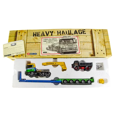 Corgi Heavy Haulage CC12210 Scania Low Loader & Load Malcolm 1:50 Diecast Truck - Image 1 of 4