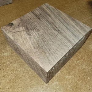 Black walnut bowl blank, 6 X 6 X 3.25 - Picture 1 of 2