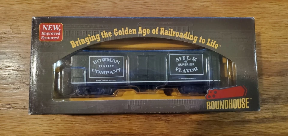 Athearn Roundhouse 84642 HO 40' Wood Milk Car Bowman's #138 - Image 1 of 1