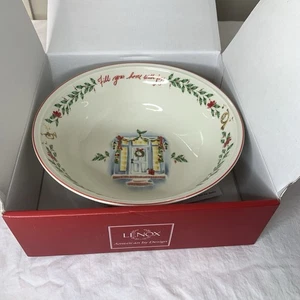 Lenox Holiday Dimension 10” Sentimental Bowl Fill Your Home With Joy - Picture 1 of 6