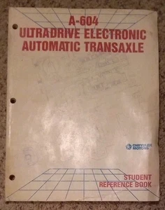 1988 CHRYSLER A604 ULTRADRIVE AUTOMATIC TRANSAXLE BOOK - Bild 1 von 2