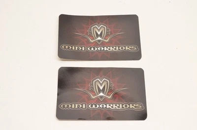 Adesivo com logotipo Mini Warriors 4"x3". Qtd. 2 NOS - Imagem 1 de 3