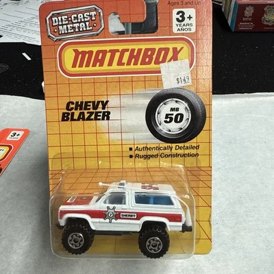 MATCHBOX # 50 WHITE 4X4 CHEVY BLAZER MB50-E9 - Image 1 of 3