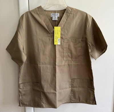 M&M Men Woman V-Neck 3 P ket Scrub Top Stylish Comfortable& Roomy Fit Halloween  - Image 1 of 3