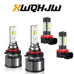 For 2013-2019 GMC Acadia 6000K White LED Headlight Hi/Lo Beam Fog Light Bulbs - Picture 1 of 18