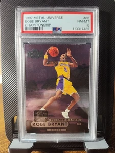 1997 Metal Universe Championship #86 Kobe Bryant PSA 8 - Picture 1 of 2
