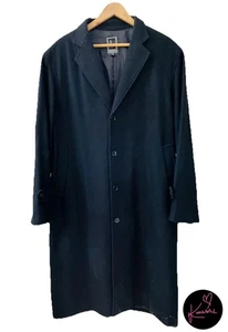 Rogue Mens Winter Long Black Wool Overcoat Size XXL - Picture 1 of 11