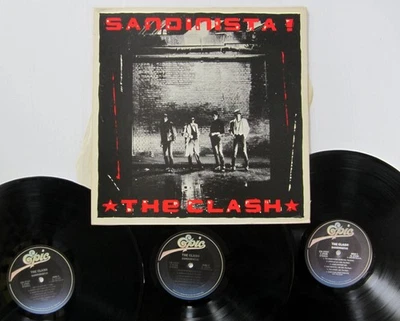 the CLASH Sandinista 3xLP VG+ vinyl NO Poster NO Lyric insert   b394 - Image 1 of 3