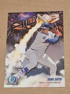 2025 JUAN SOTO BOWMAN CHROME ADIOS BASEBALL CARD #AD-6 NY METS YANKEES NATIONALS - Picture 1 of 2