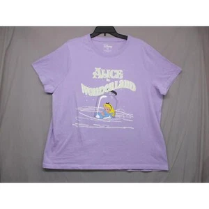 Disney lila schrulliges Popkultur Grafik Tee T-Shirt Unisex Damen Größe XL - Bild 1 von 7