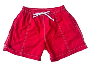 Southern Proper Men’s Red Swim Trunks Size Medium Short Red Swim Trunks Med - Picture 1 of 9