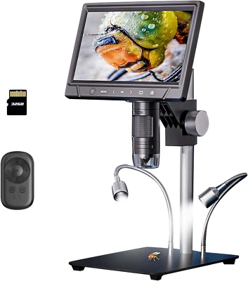 Microscopio Digitale 10.1 Pollici IPS Schermo 1200X 12MP 1080P HD Video Microsco - Immagine 1 di 4