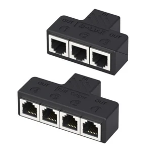 Adapter rozdzielacza telefonu 3Port / 4 porty Przedłużenie 6P6C Telefon Adapter ścienny - Zdjęcie 1 z 10