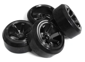 Juego completo de ruedas y neumáticos de 6 radios (4) para Drift Racing (O.D. = 62 mm) - Imagen 1 de 1