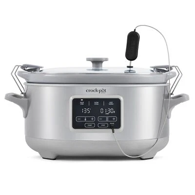 	Crockpot Programmable 7-Quart Cook & Carry Slow Cooker with Sous Vide Stainl... - Image 1 of 4