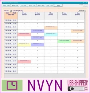 NVYN Visitor Schedule Software - Meet Work Plan Calendar - Picture 1 of 10