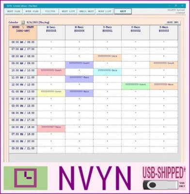 NVYN Visitor Schedule Software - Meet Work Plan Calendar - Image 1 of 4