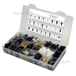 587 Auto Clips Push Pin Rivet Body Trim Retainer Assortment Kit Plastic Fastener - Picture 1 of 5